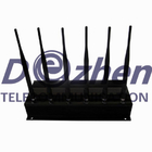 High Power Mobile Phone Signal Jammer 6 Antenna WiFi VHF UHF AC220V-DC12V